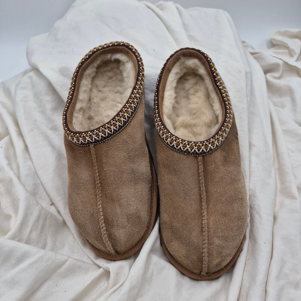 UGG Tazz Platform Slipper Clogs slip-on Mules Chestnut Women's size 6